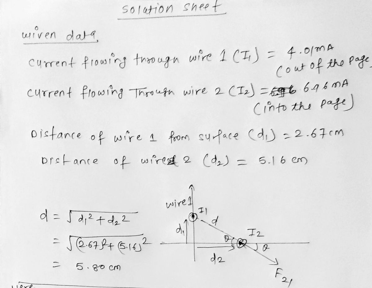 Physics homework question answer, step 1, image 1